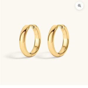 Mason Miru Titanium Bold Hoop Earrings